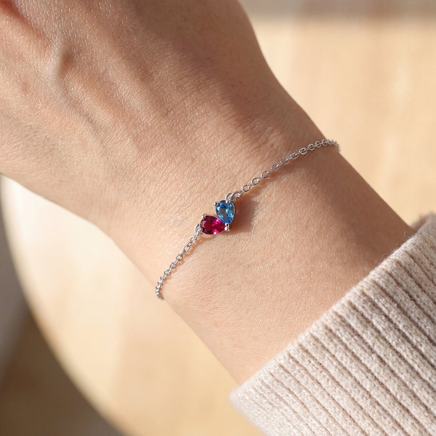 Armband "Twin Hearts"