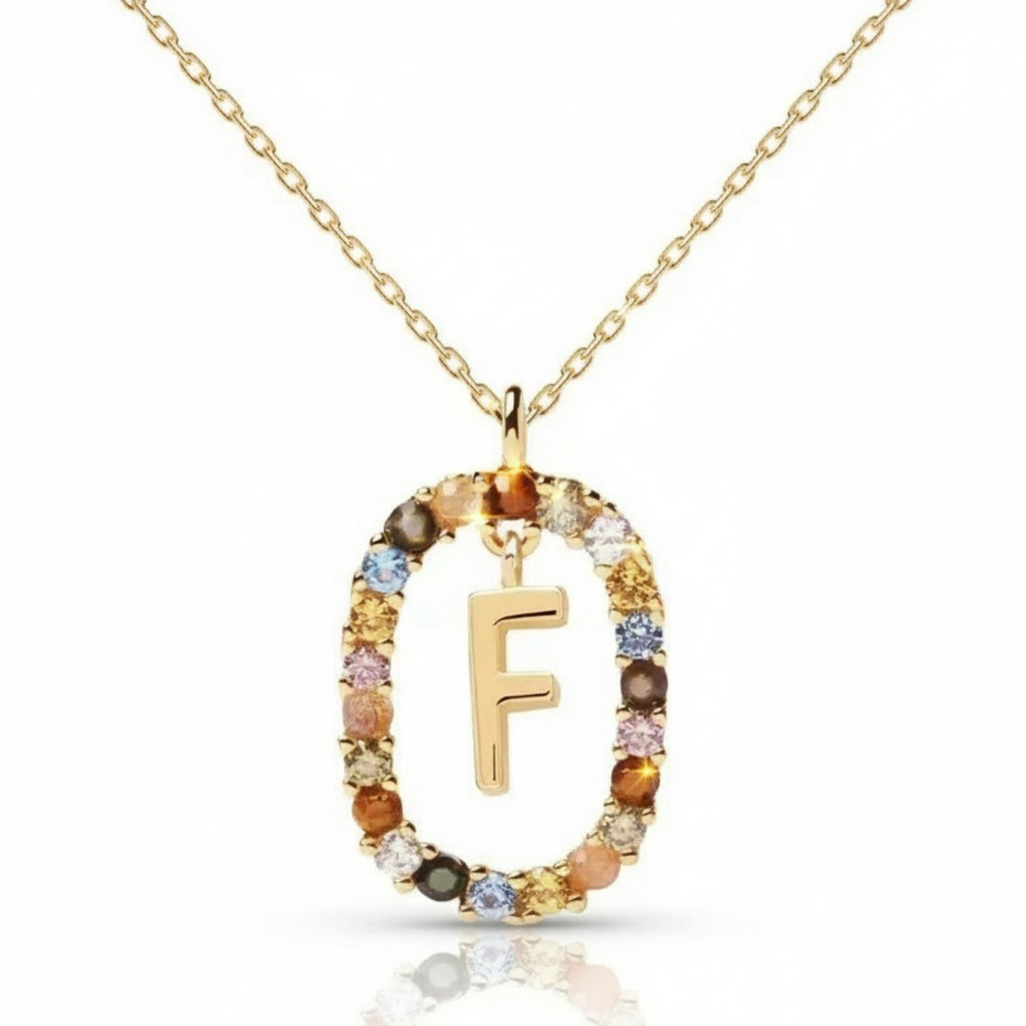 Initialen Ketting "Regenboog"