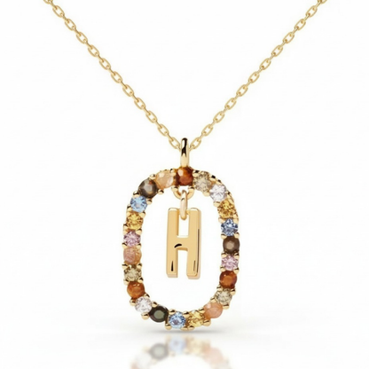 Initialen Ketting "Regenboog"