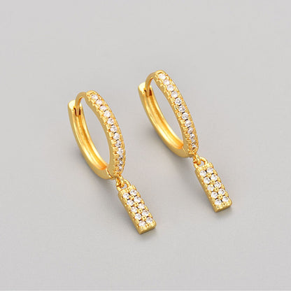 Oorbellen met initialen "Crystal"