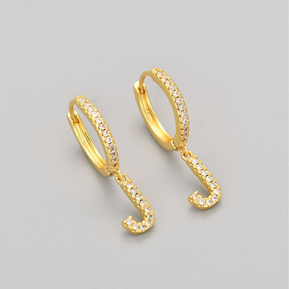 Oorbellen met initialen "Crystal"