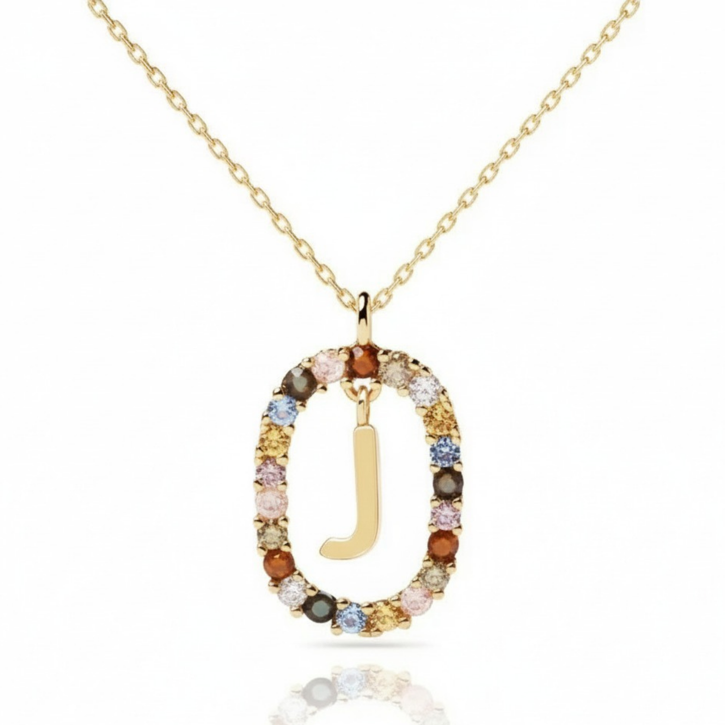 Initialen Ketting "Regenboog"