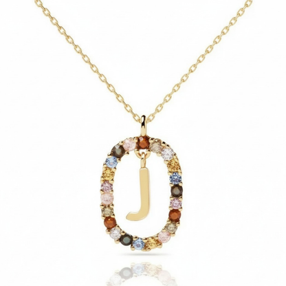 Initialen Ketting "Regenboog"