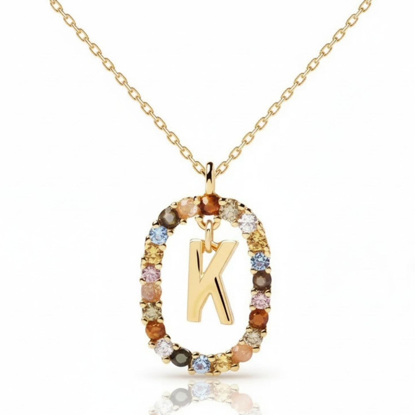 Initialen Ketting "Regenboog"