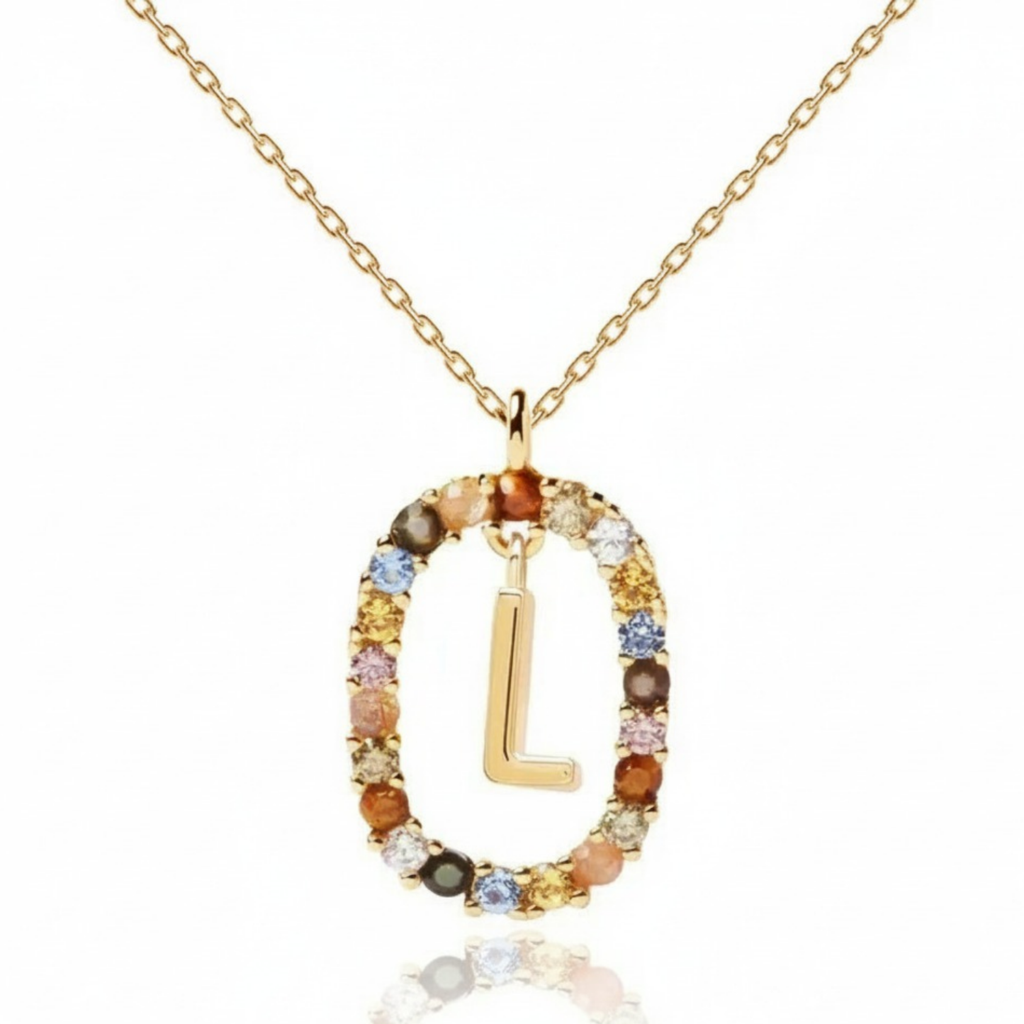 Initialen Ketting "Regenboog"