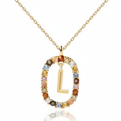 Initialen Ketting "Regenboog"