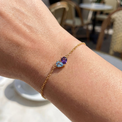 Armband "Twin Hearts"