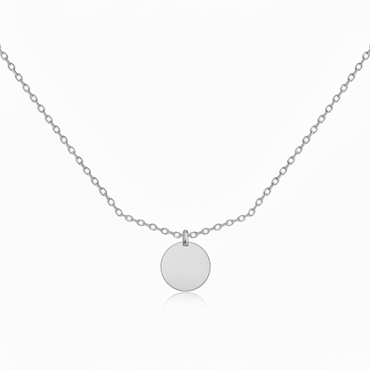 Initial Necklace “Initial disc”
