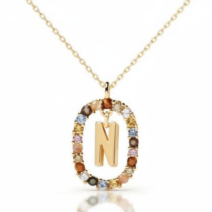 Initialen Ketting "Regenboog"