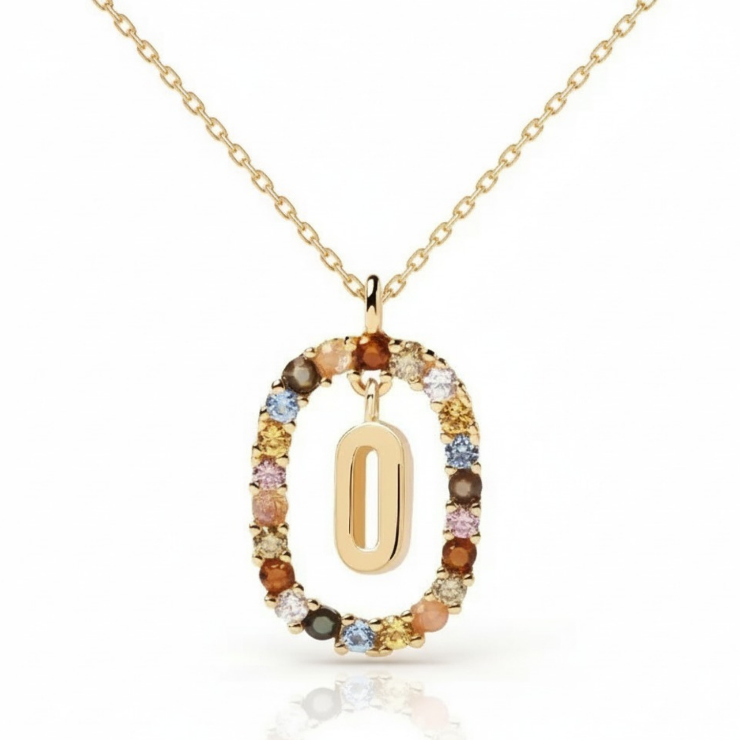 Initialen Ketting "Regenboog"