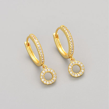 Oorbellen met initialen "Crystal"