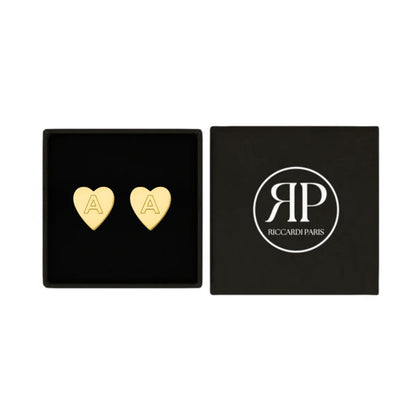 Oorbellen met initialen "Chic Heart"