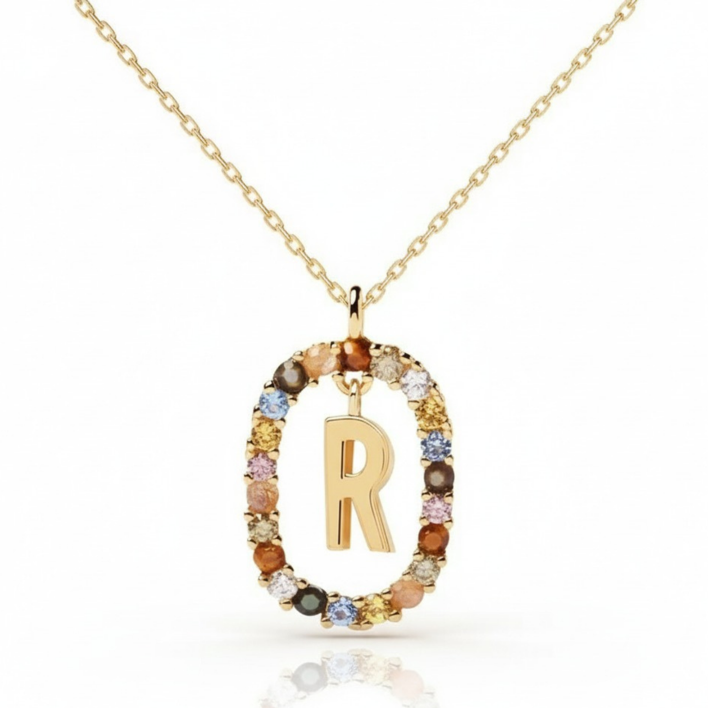 Initialen Ketting "Regenboog"