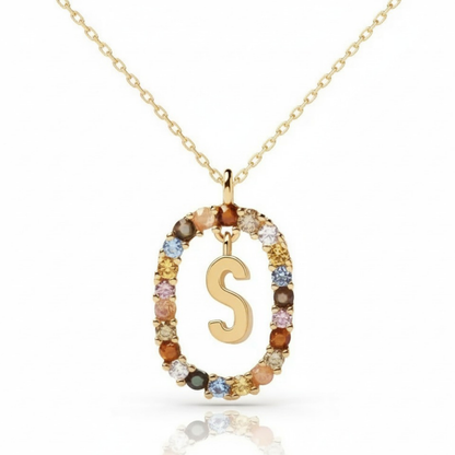 Initialen Ketting "Regenboog"