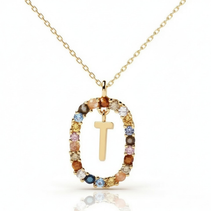 Initialen Ketting "Regenboog"