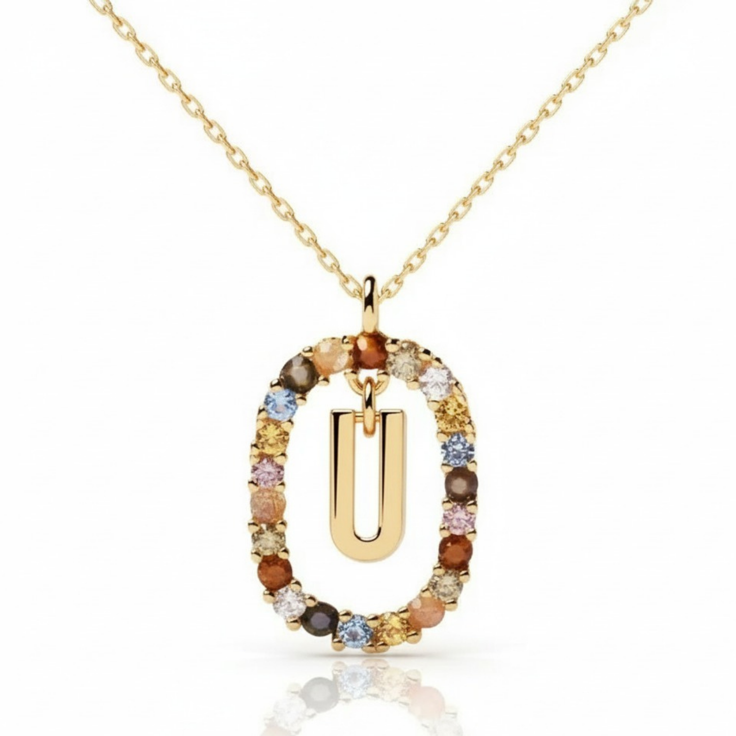 Initialen Ketting "Regenboog"