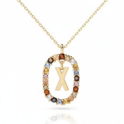 Initialen Ketting "Regenboog"