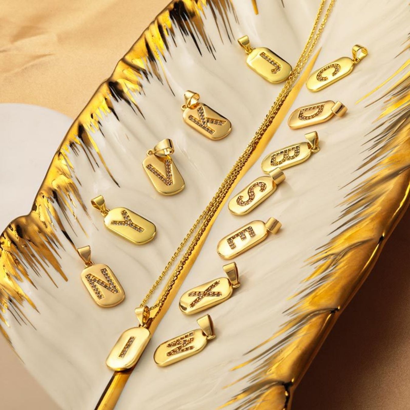 Initialen Ketting "Glow Sparkle"