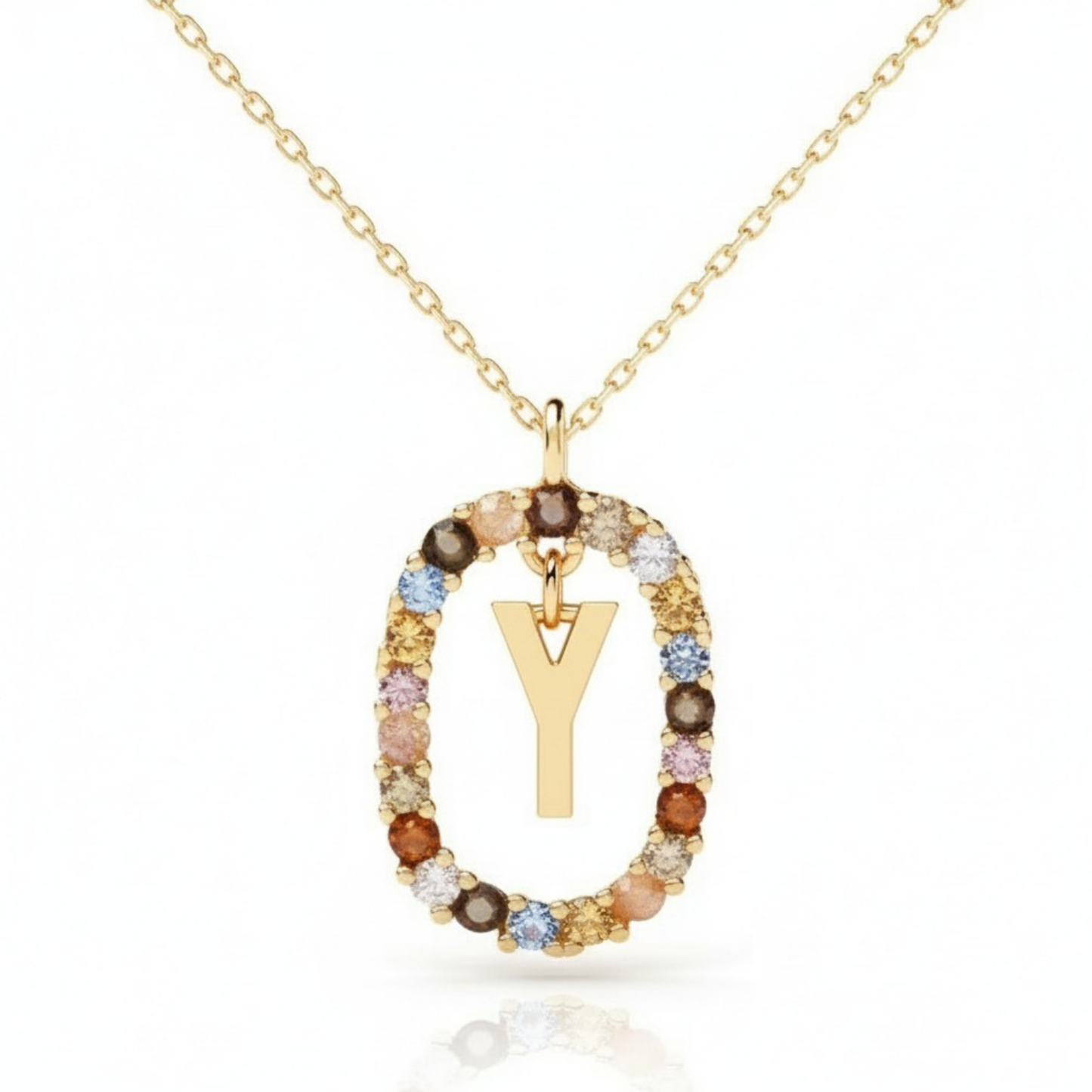 Initialen Ketting "Regenboog"