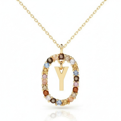 Initialen Ketting "Regenboog"