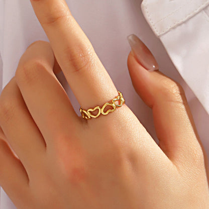 Verstelbare ring "Love Link"