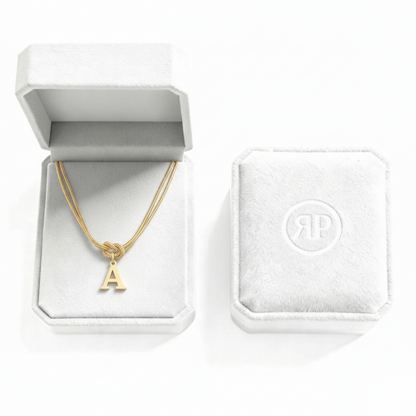 Initialen Ketting "Alfabet Knoop"