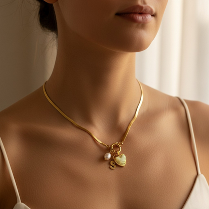 Initialen Ketting "Gouden Herinnering"