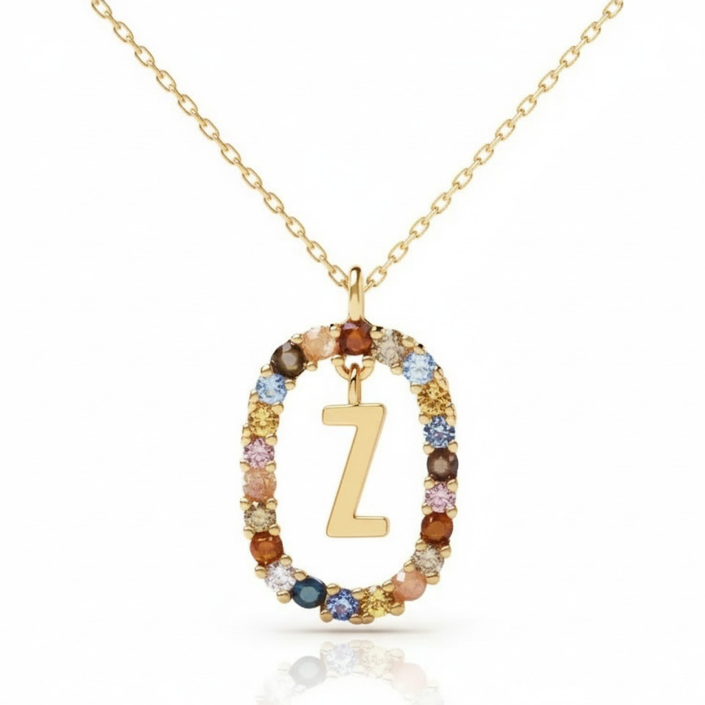 Initialen Ketting "Regenboog"