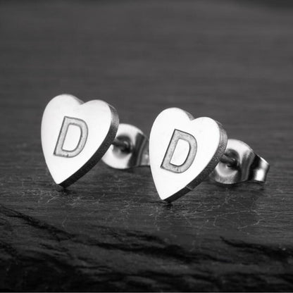 Oorbellen met initialen "Chic Heart"