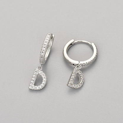 Oorbellen met initialen "Crystal"