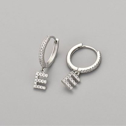 Oorbellen met initialen "Crystal"