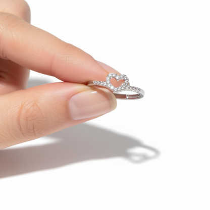 Verstelbare ring "Pure Love"