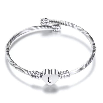 Initialen Armband "Hart"