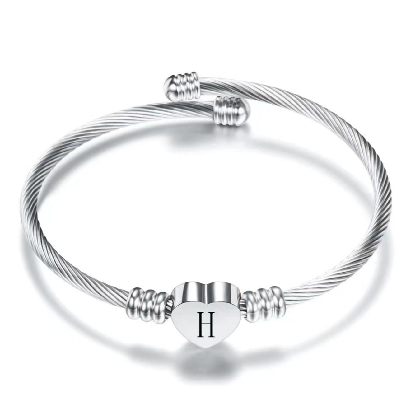 Initialen Armband "Hart"