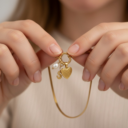 Initialen Ketting "Gouden Herinnering"