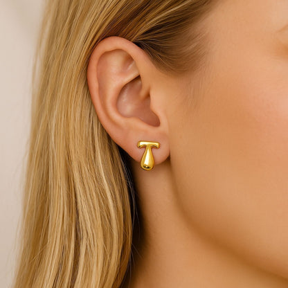 Oorbellen met initialen "Luxe Bubble"