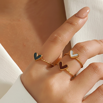 Verstelbare ring "Luna Hart"