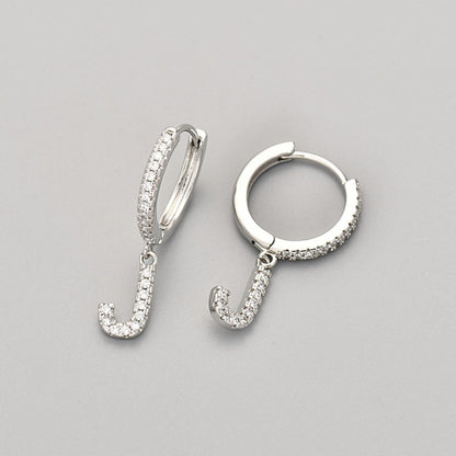 Oorbellen met initialen "Crystal"