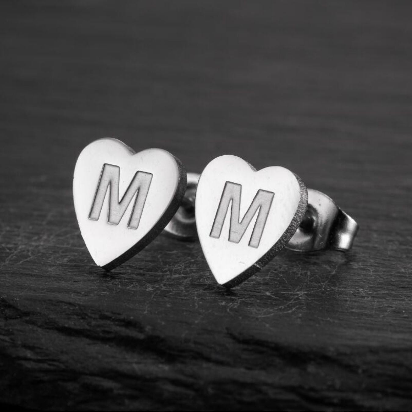 Oorbellen met initialen "Chic Heart"