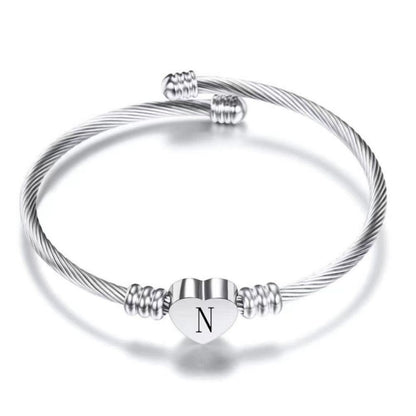 Initialen Armband "Hart"