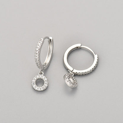 Oorbellen met initialen "Crystal"