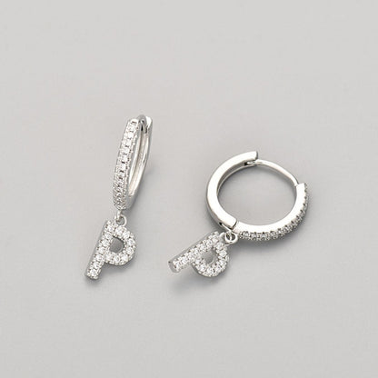 Oorbellen met initialen "Crystal"