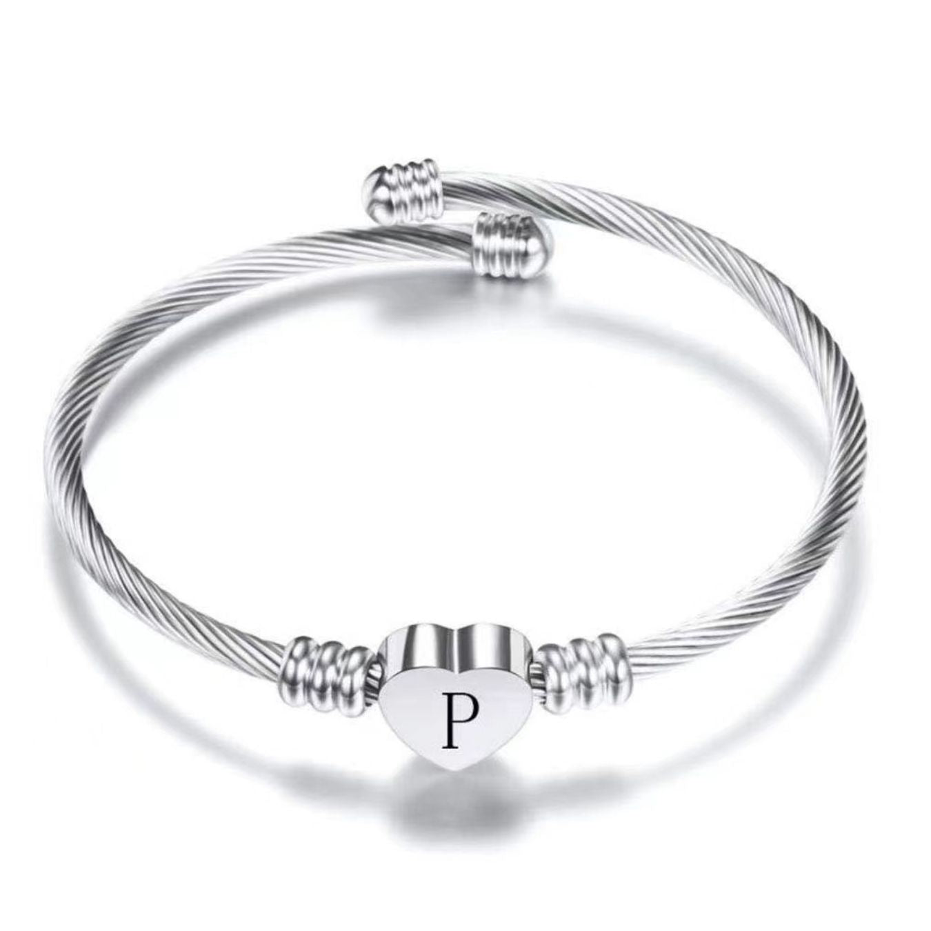 Initialen Armband "Hart"