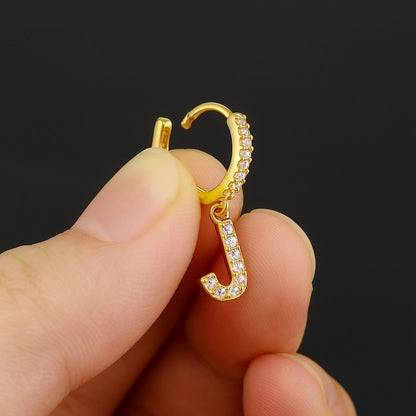 Oorbellen met initialen "Crystal"