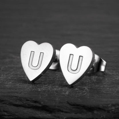 Oorbellen met initialen "Chic Heart"