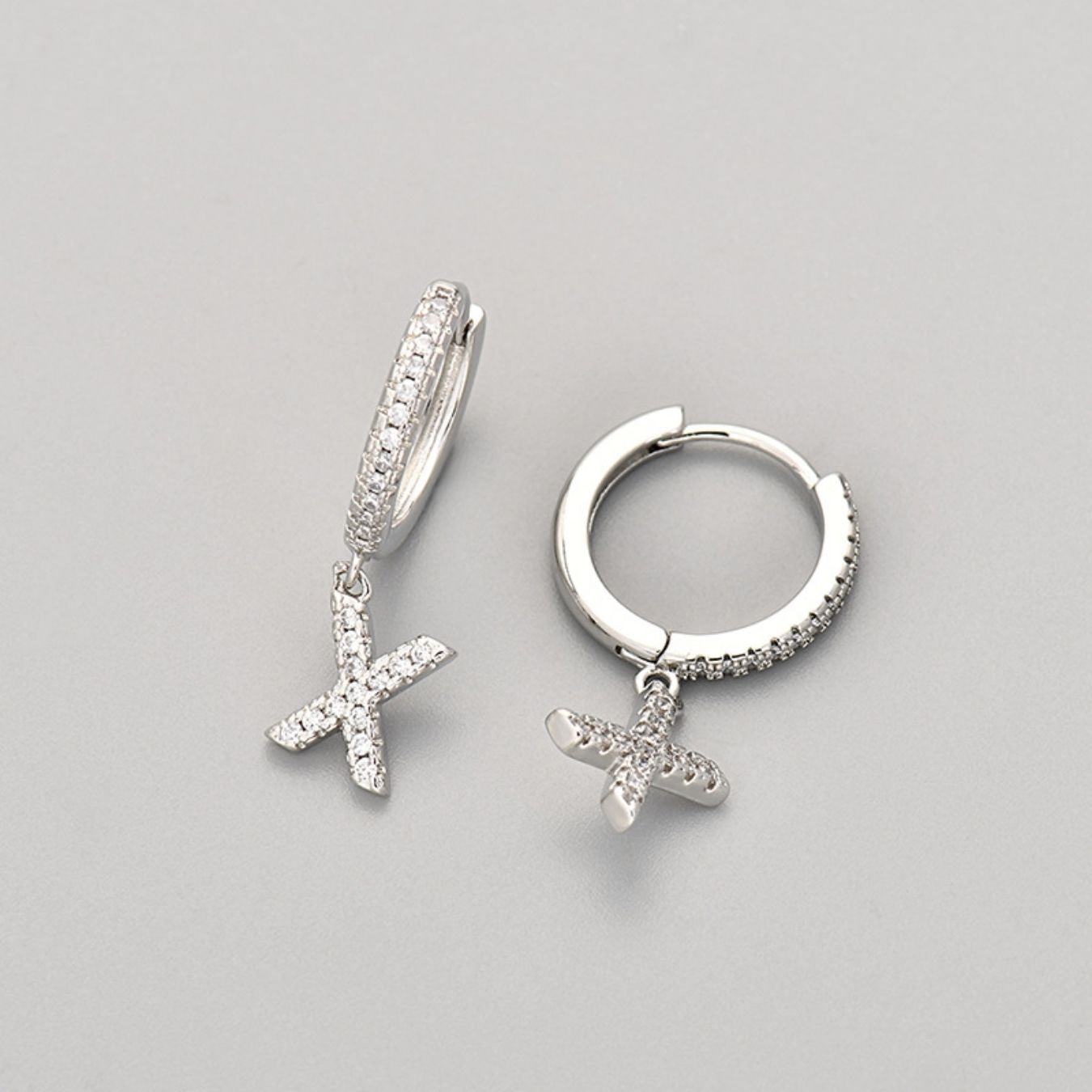 Oorbellen met initialen "Crystal"