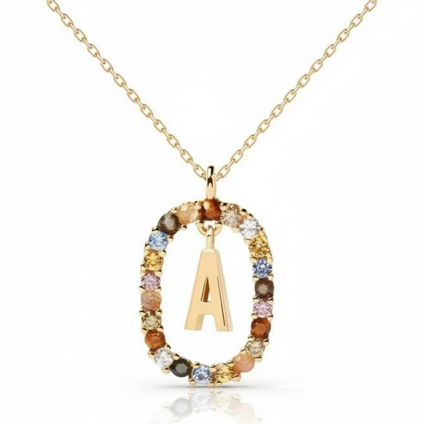 Initialen Ketting "Regenboog"