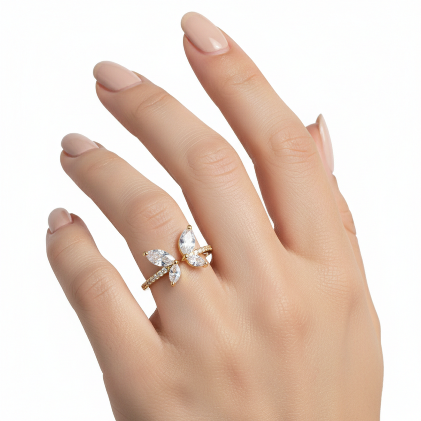 Verstelbare ring "Glowfly ring"