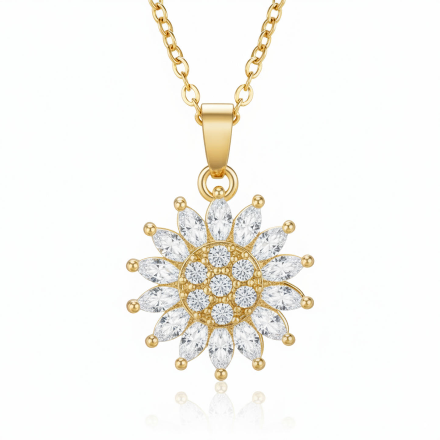 Draaibare Ketting "Zonnebloem"