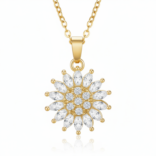 Draaibare Ketting "Zonnebloem"
